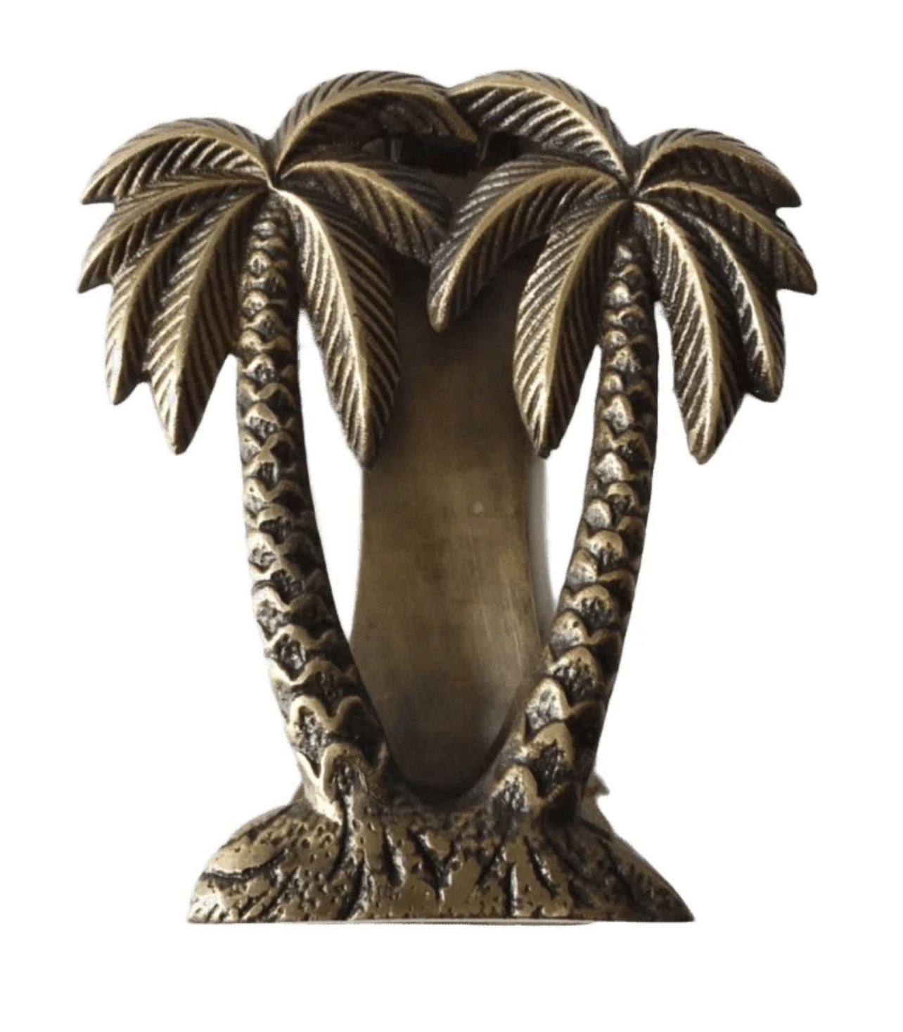 Brass Double Palm Tree Door Knocker