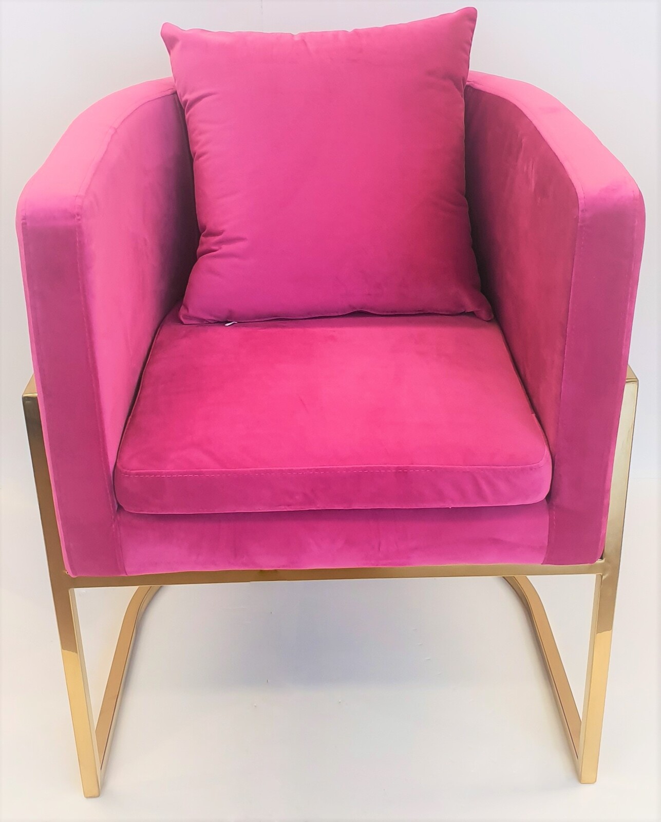Melrose Velvet Armchair Hot Pink CC 16