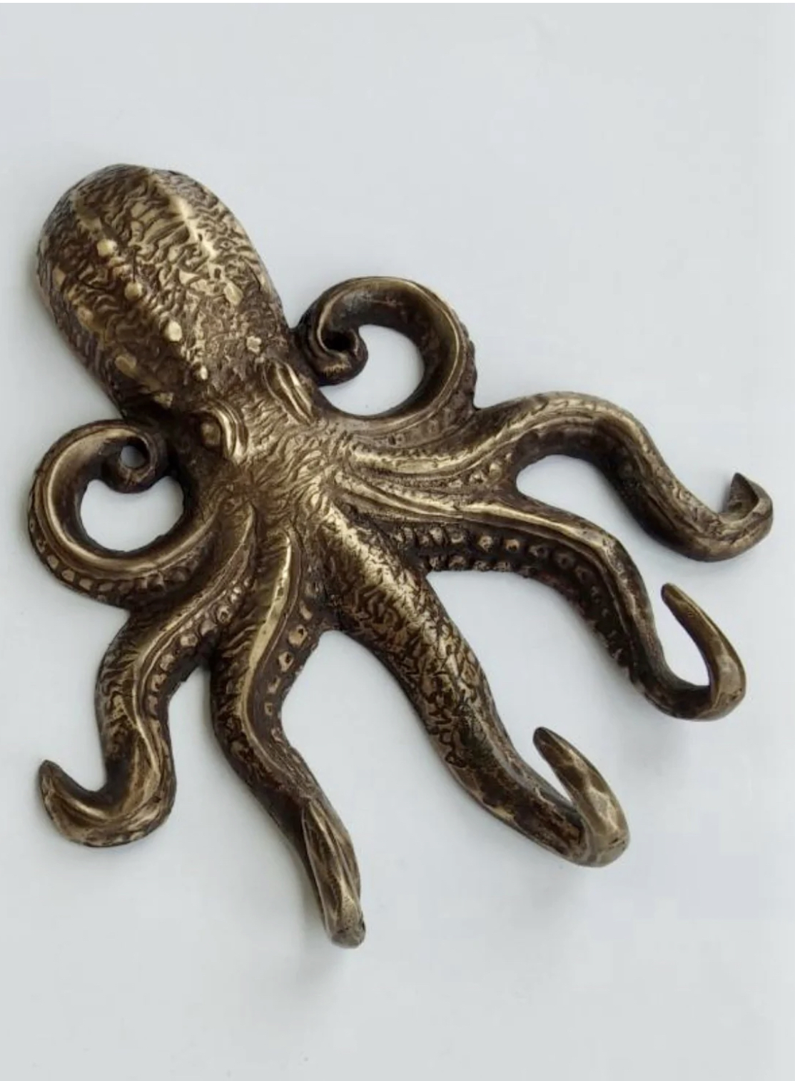 Brass Octopus Wall Hook