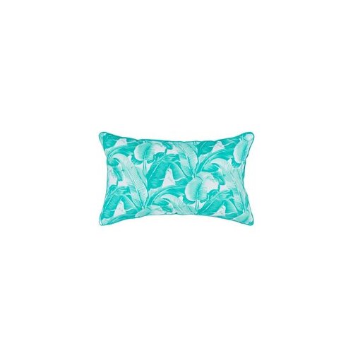 Aqua Banana Leaf Cushion 50 x 30 cm