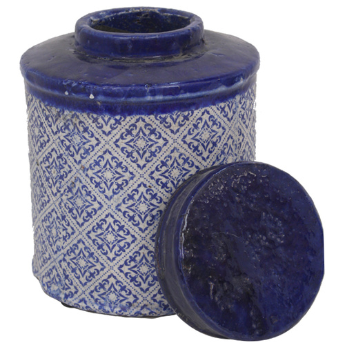Mosaic Lidded Jar Medium
