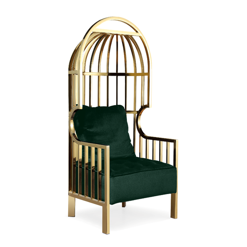 Eichholtz Bora Birdcage Chair Dark Green