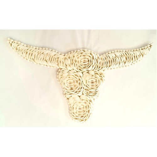 Wall Hanging Shell Bull Head