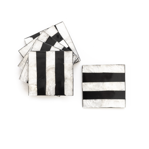 Mother of Pearl Coaster Set of 6 Square