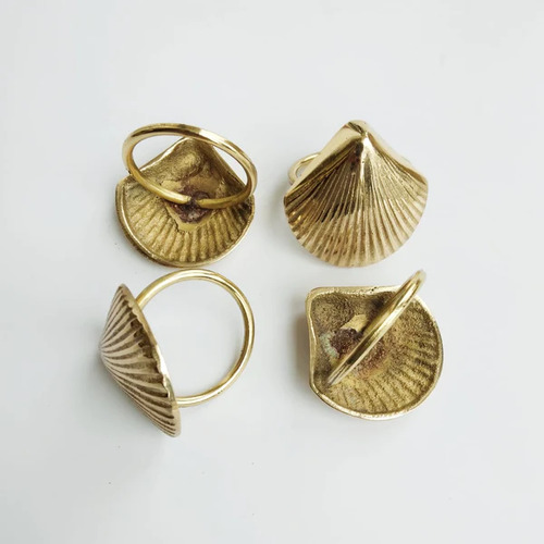 Brass Shell Napkin Ring
