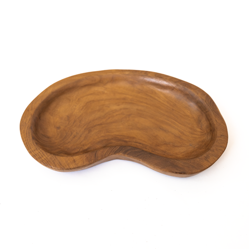 Teak Bean Shaped Platter