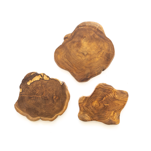 Teak Reclaimed Wood Serving Boards Set of 3