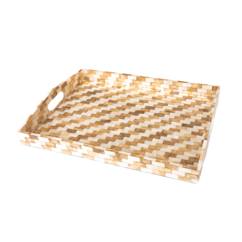 Mother of Pearl Rectangle Serving Tray 