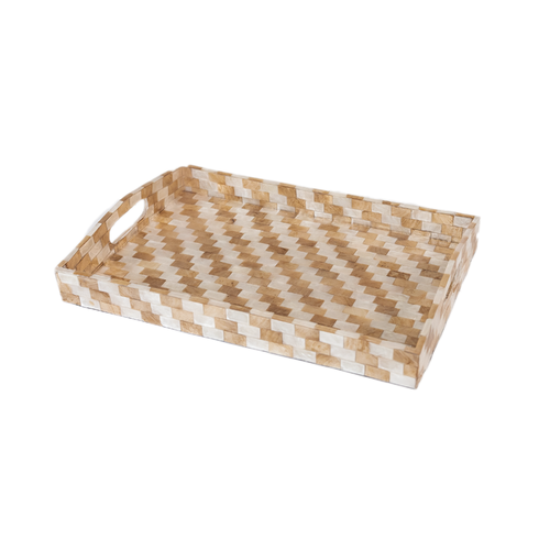 Mother of Pearl Rectangle Serving Tray 