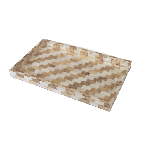 Mother of Pearl Rectangle Serving Tray 