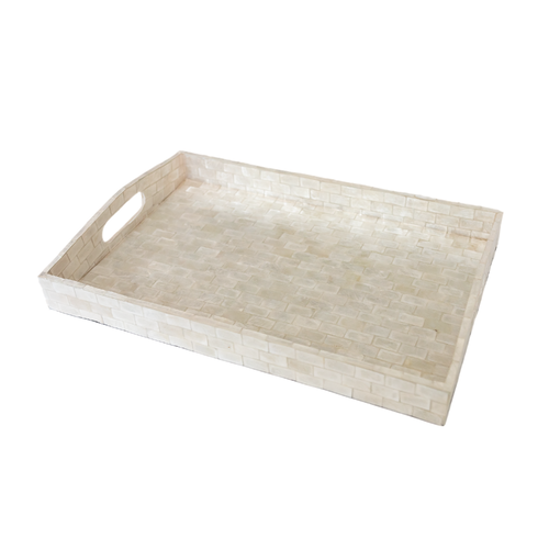Mother of Pearl Rectangle Serving Tray 