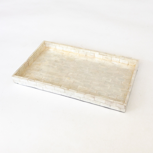 Mother of Pearl Rectangle Serving Tray 