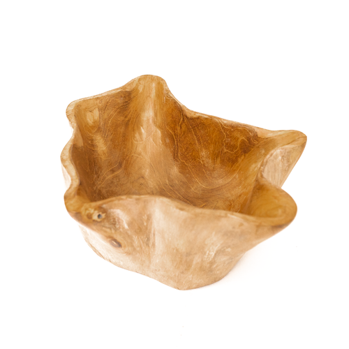 Teak Hand Carved Wooden Bowl