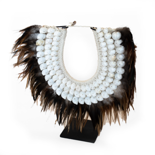 Feather & Shell tribal Necklace 