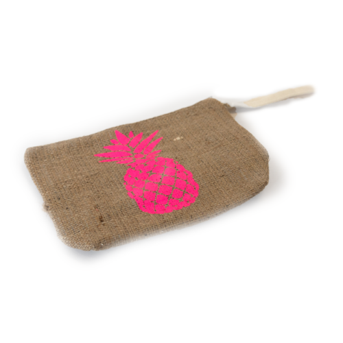 Hot Pink Pineapple Pouch