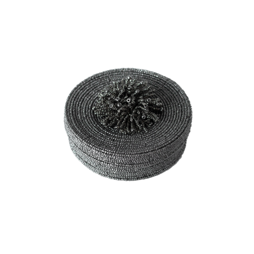 Georgia Beaded Coasters - Grey