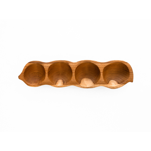 Teak Snow Pea Platter