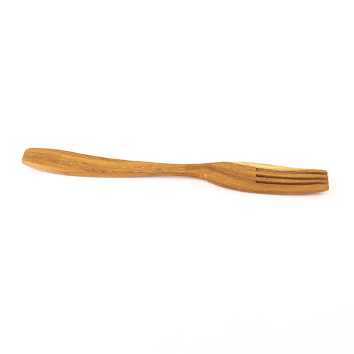 Hand Carved Teak Fork