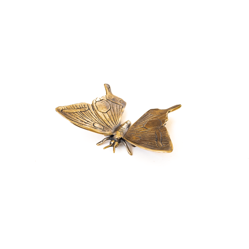 Fluttering Brass Butterfly