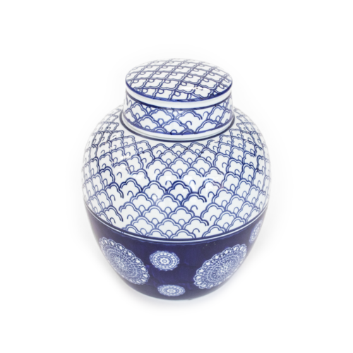 Japanes Cloud Globe Temple Ginger Jar