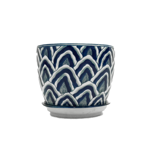 Japanese Wave Pot Planter - Large