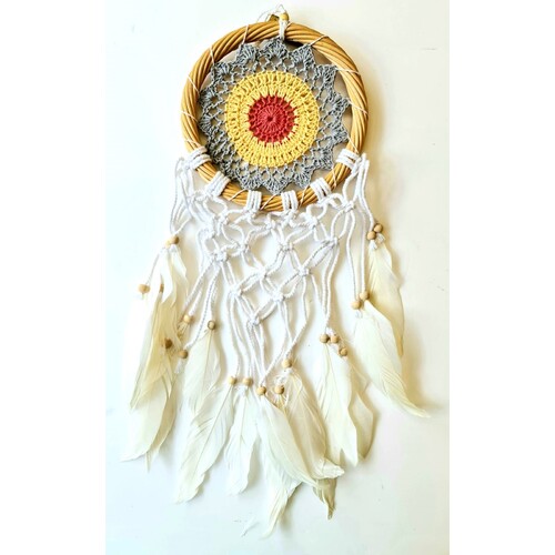 Crochet And Feather Dream Catcher
