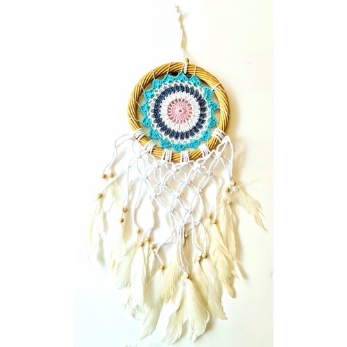 Crochet And Feather Dream Catcher