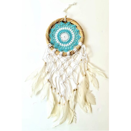 Crochet And Feather Dream Catcher