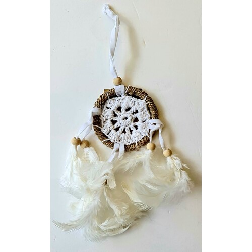 White clouds Dream Catcher - Mini
