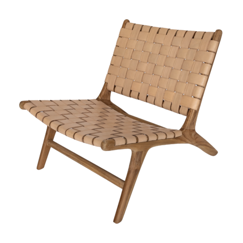 The Danielle Woven Leather Chair