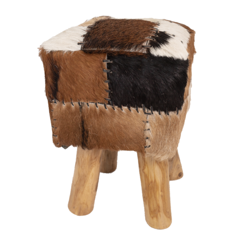 The Mountain Goat Square Patchwork Ottoman / Stool