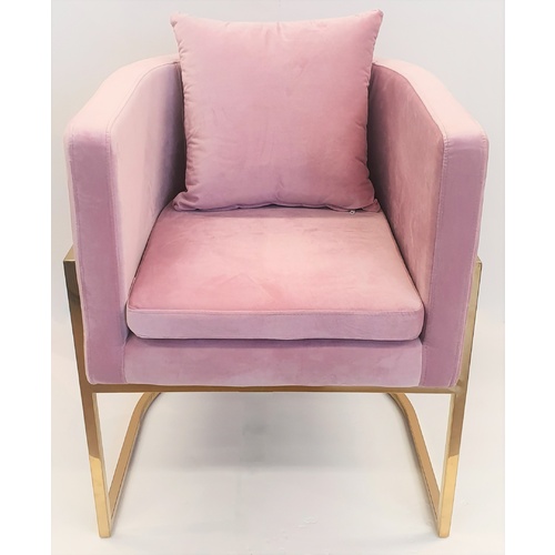 Melrose Velvet Armchair - Light Purple CC-19