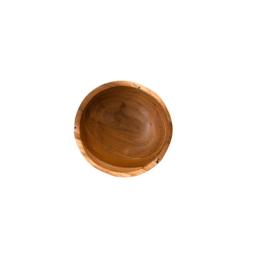 Teak Mini Condiment Sauce Bowl - 8cm