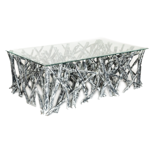 Wild Teak Branch Coffee Table Black Wash