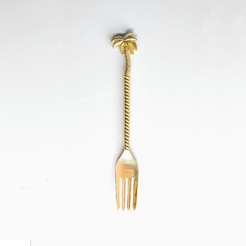 Brass Palm Tree Fork- Large