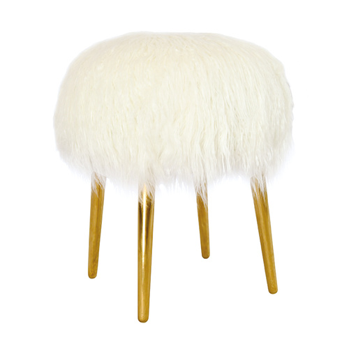 The Aspen Wool Ottoman / Stool