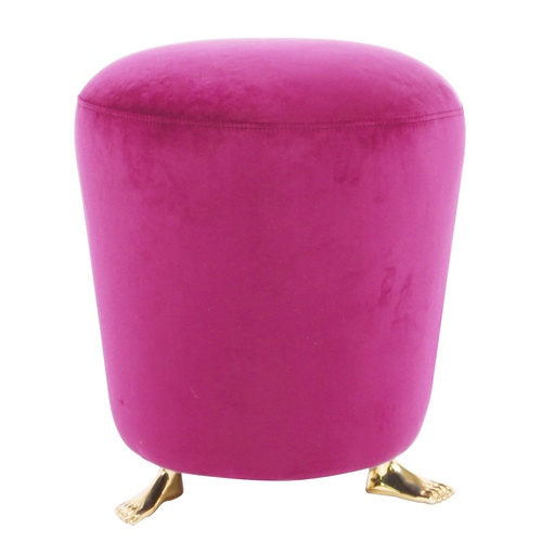 The Foot Stool/ Ottoman - Hot Pink