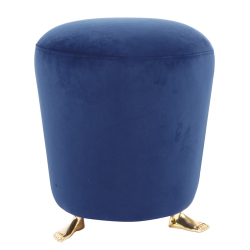 The Foot Stool/ Ottoman - Dark Blue