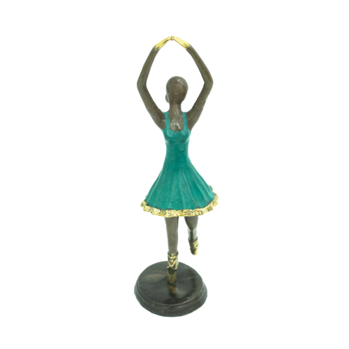 Dancing Ballerina Figurine - Green
