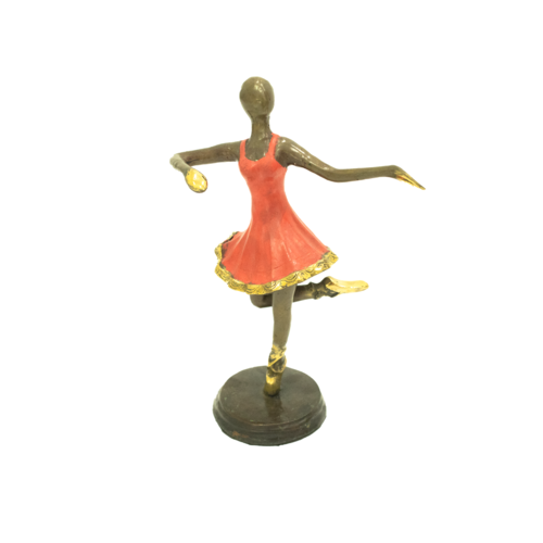 Dancing Ballerina Figurine - Red