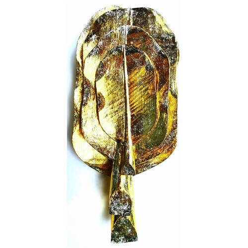 Leaf Platter Tray Set of 4 Gold