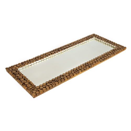 Natural Teak Mirror - Large
