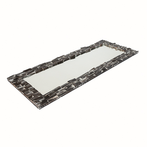 Black Wash Teak Mirror