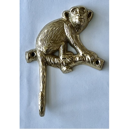 Monkey Brass Wall Hook