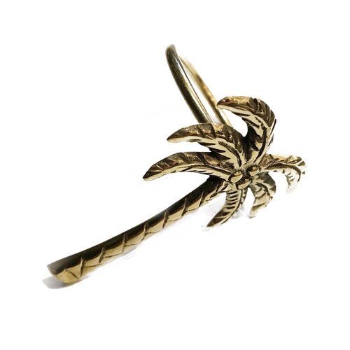 Brass Napkin Ring Palm Tree