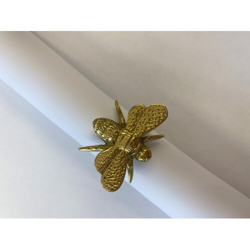 Brass Bee Napkin Ring