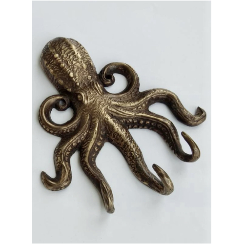 Brass Octopus Wall Hook