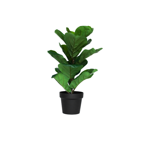Artificial Ficus Lyrata Fiddle Leaf Fig Tree 16 Leaf Medium - 60cm