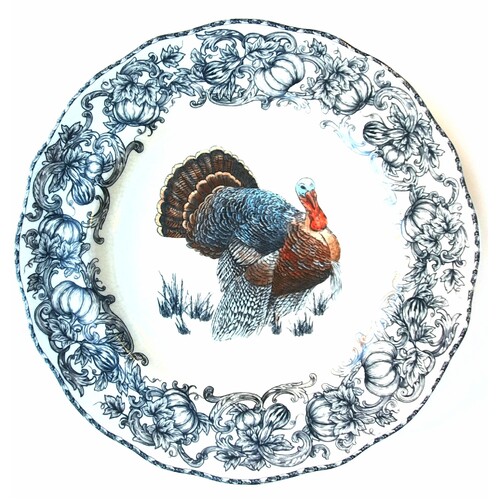 Turkey Round Dinner Plate
