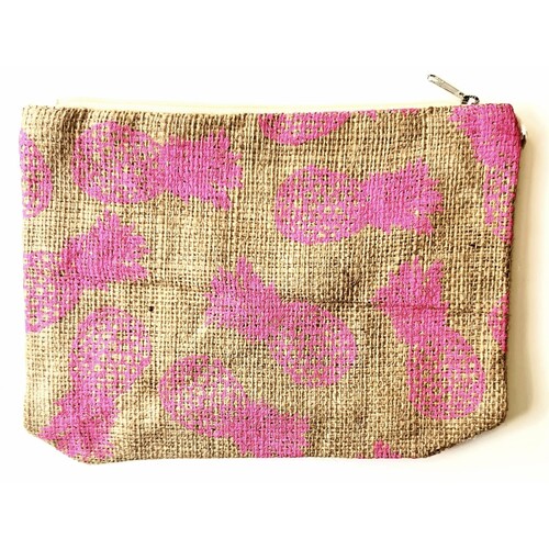 Pink Pineapple Hesham and Cotton Pouch